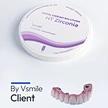 shaded zirconia for dental crown